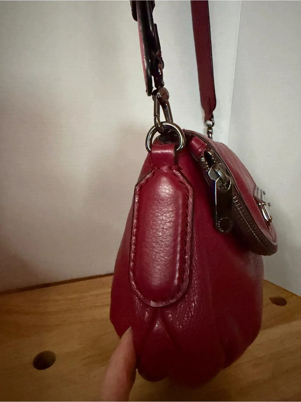 Marc by Marc Jacobs New Q Mini Natasha Red Leather Crossbody